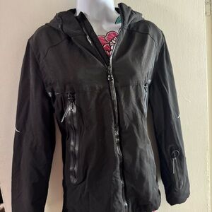 Michael Kors Black and Gray Textured Jacket